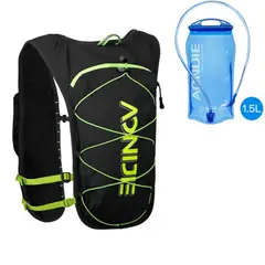 GENERICO - Chaleco de hidratación Trail Runing con bolsa agua Negro