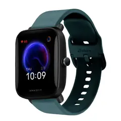 GENERICO - Correa Compatible Con Amazfit Bip U Verde Oscuro Hebilla 20mm