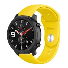 GENERICO - Correa Compatible Con Amazfit GTR 42mm Amarillo Broche 20mm