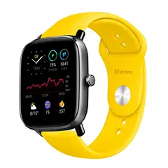 GENERICO - Correa Compatible Con Amazfit GTS3 Amarillo Broche 20mm