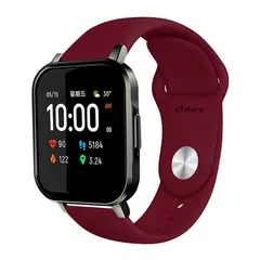 GENERICO - Correa Compatible Con Haylou LS02 Colores Vino Broche 20mm