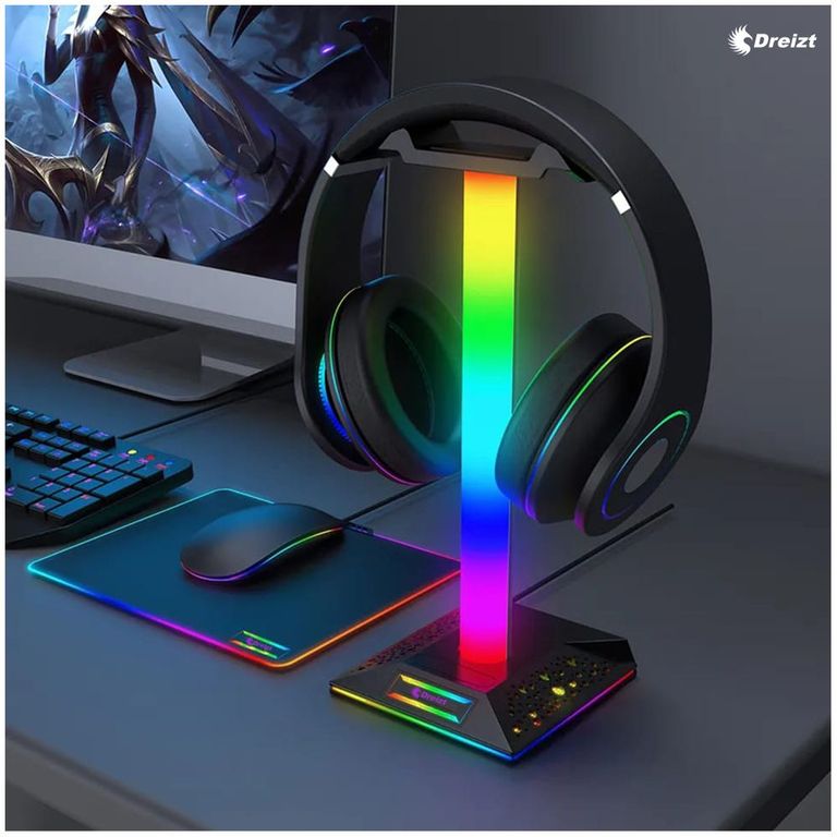 Soporte de Audífonos Gamer Parante GR270033 RGB PRO