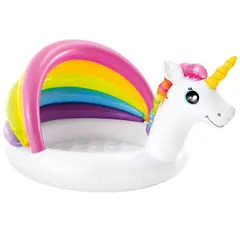 INTEX - PISCINA INFLABLE INFANTIL CON PARASOL UNICORNIO