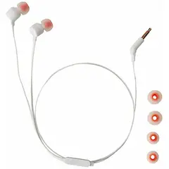 JBL - Audífono T110 Extra Super Bass Cable Graves - Blanco