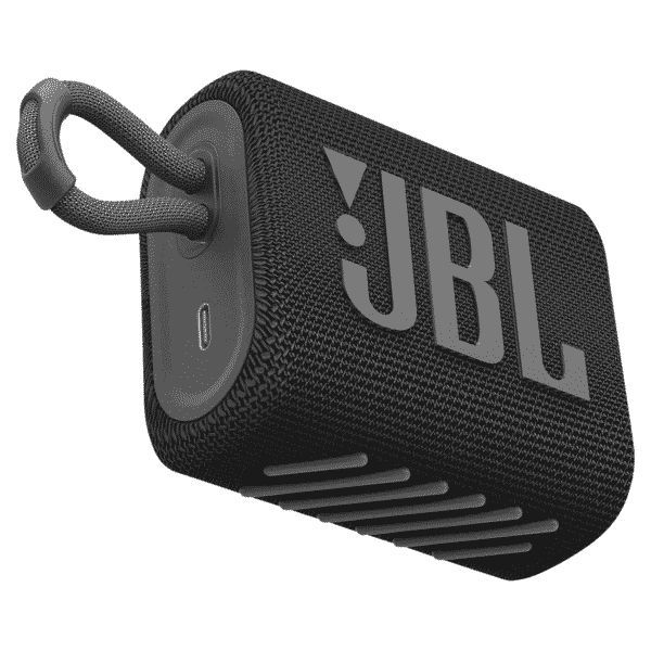 Parlante Bluetooth GO 3 Premium Portátil Acuático Viajero - Negro