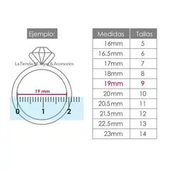 LA TIENDA 88 JOYAS Y ACCESORIOS - La Tienda 88 - Anillo De Compromiso Mujer Bañado Oro 18k - Rosa