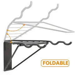 GENERICO - MONTECH - Rack Plegable de Pared para Bicicleta y Casco