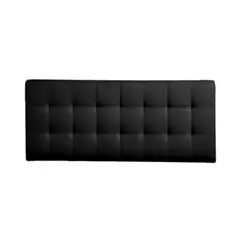 MAVISAC - Cabecera Lily Plaza Queen Color Negro - Tela