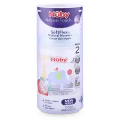 NUBY - Biberón Natural Touch Biberón 270 ml. Celeste