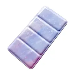 GENERICO - Estuche vacío para acuarelas (metal) - grande + 48 godets- lila celeste claro