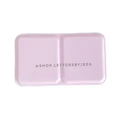 GENERICO - Estuche vacío para acuarelas (metal) - pequeño + 12 godets Rosa pastel