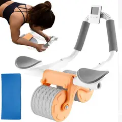 GENERICO - RUEDA ABDOMIONAL CON 2 CODERAS Y PANTALLA LCD PARA ENTRENAR