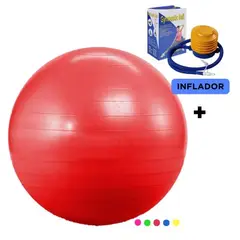 GENERICO - Pelota De Pilate 75cm Inflador Azul