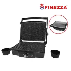 FINEZZA - Parrillera FZ-802EG Antiadherente con Regulador Temperatura