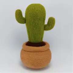 PANDA LANUDO - Cactus maceta 13cm Handmade - Escultura Adorno Éxito