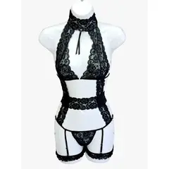 GENERICO - Body 3 Pz LULU GLAMOURE Talla S a M De Alcoba