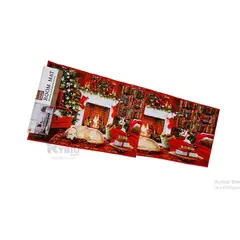 GENERICO - SET DE 2 TAPETES NAVIDEÑOS ANTIDESLIZANTES ALFOMBRA