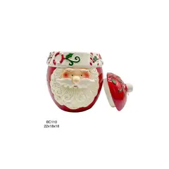 GENERICO - Bowl de Galletas Papa Noel de 22cm NAVIDEÑOS