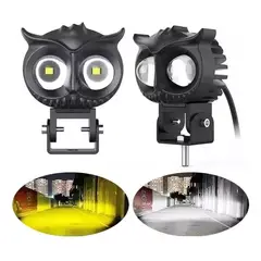 GENERICO - Par Faro Led Exploradora Laser Blanco Amarillo Moto auto 80w