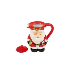 GENERICO - NAVIDAD - Jarra navideña ctapa diseño papa noel 22cm alto