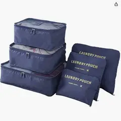GENERICO - Set Organizadores de Maleta Bolsas Impermeable para Viaje 6PCS