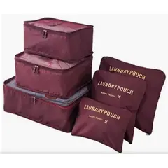 GENERICO - Set Organizadores de Maleta Bolsas Impermeable para Viaje 6PCS