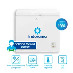 INDURAMA - Congeladora 198 Litros CI-220BL Blanco
