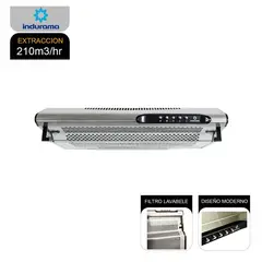 INDURAMA - Campana Extractora 3 Velocidades CEI-602CRP