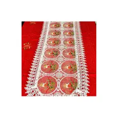 GENERICO - Camino de Mesa Navideño de Organza 180CM Mantel de mesa de Navidad