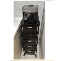 GENERICO - CARRO PARA MAQUILLAJE SALÓN OFICINA 5 CAJONES METAL