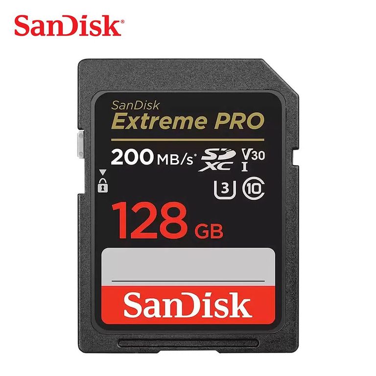 Memoria SD EXTREME PRO 128GB de 200mbs - ORIGINAL