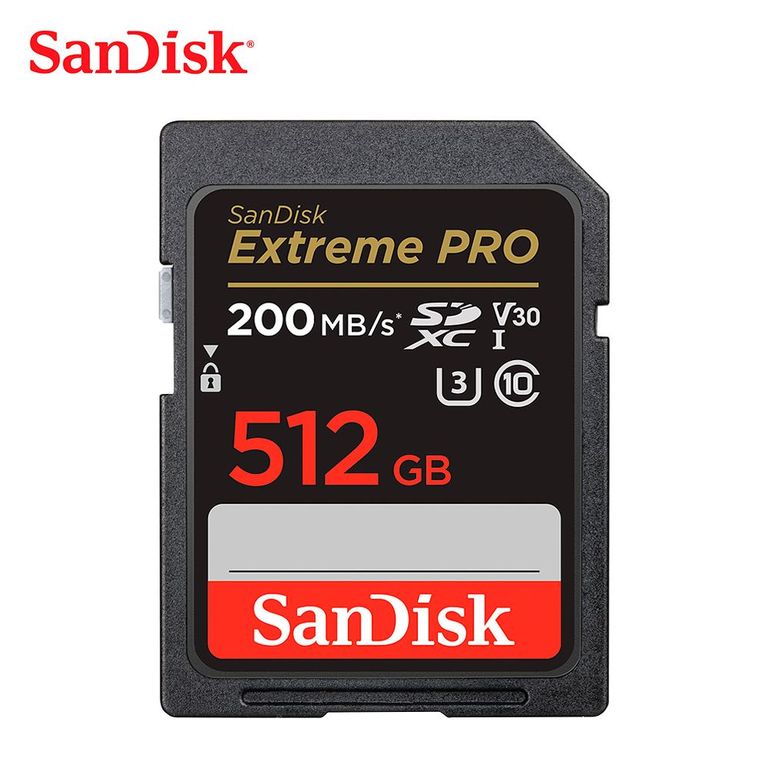 Memoria SD EXTREME PRO 512GB de 200mbs - ORIGINAL