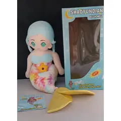 GENERICO - MUÑECA SIRENA CON PROYECTOR DE IMÁGENES Y MUSICAL