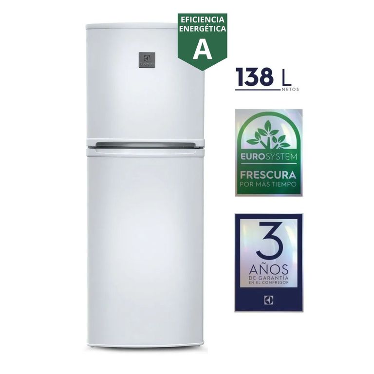 Refrigeradora 138 Lts. Top Freezer Blanco ERT18G2HNW