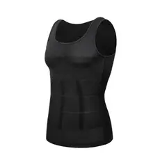 GENERICO - BVD HOMBRE REDUCTOR FORMADOR MOLDEADOR ALTA COMPRESIÓN ABDOMINAL NEGRO