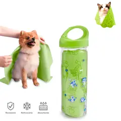GENERICO - TOALLA MULTIFUNCIONAL ABSORBENTE PARA MASCOTA VERDE