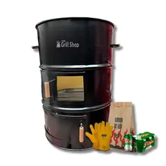 THE GRILL SHOP - Cilindro Parrillero Grande Grill Shop Guantes Ganchos Carbon