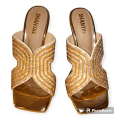 GENERICO - ZAPATO DE FIESTA MUJER ARAÑA CON BRILLOS