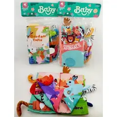 GENERICO - Libro de texturas para bebe sobre animales