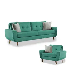 FABIANI HOME - Juego de Sala Vintage 3 1 Fabiani Mango Verde Jade