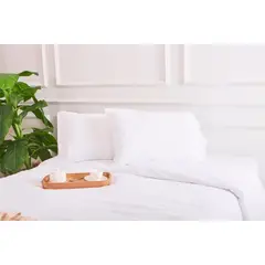 SUIT THE BED - EDREDÓN REVERSIBLE DE ALGODÓN - 150 HILOS - KING - BLANCO