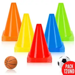 Xtreme Sport - Conos Deportivos de plastico Futbol, pack 12und