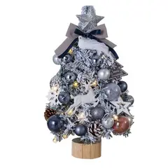 VATYERTY - Mini juego de árbol de Navidad brillante de escritorio 50cm