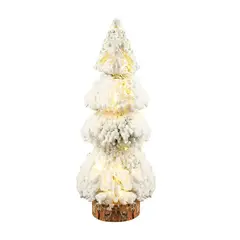 VATYERTY - Adorno de escritorio mini árbol de Navidad luminoso 25cm