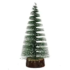 VATYERTY - Mini árbol de Navidad de aguja de pino de PVC con luces 30cm