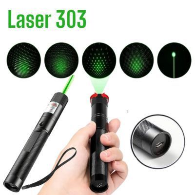 Puntero 303 1000mW 532nm Recargable bateria de 18650mAh