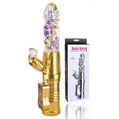 GENERICO - VIBRADOR WAVING RABBIT ROTATIVO CON 15 MODOS DE VIBRACIÓN