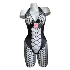 GENERICO - LENCERIA CORPORAL MALLA CATSUIT VESTIDO