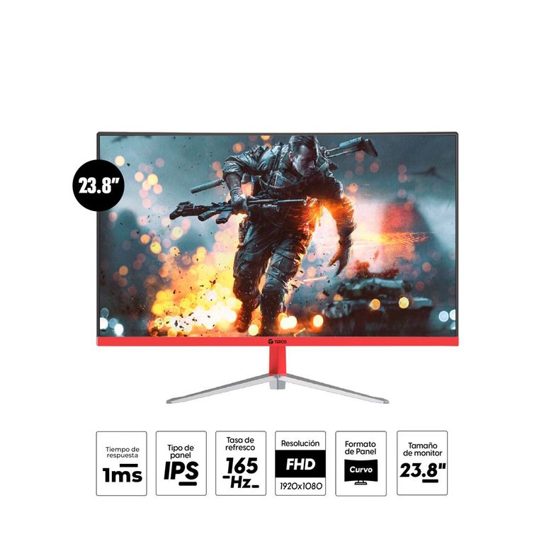 Monitor Gaming Te-2470G 23.8" Curvo Ips Fhd 165Hz 1Ms