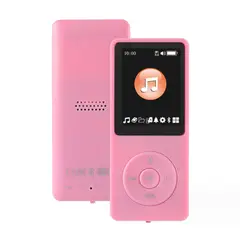 GENERICO - Reproductor de música Bluetooth mp3 + tarjeta de memoria de 128 GB - Rosa